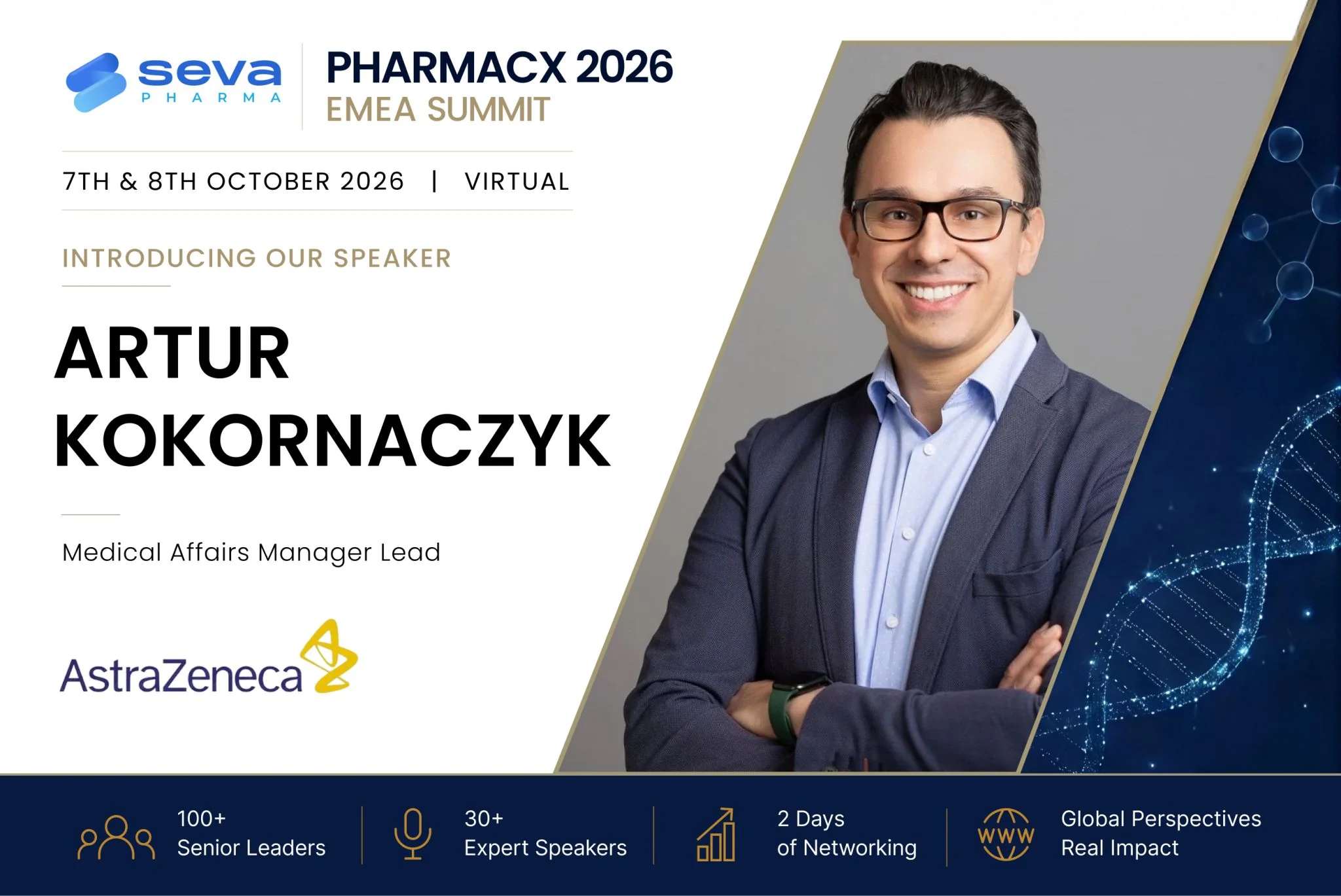 Seva Pharma announces Dr. Artur Kokornaczyk as a PharmaCX 2026 speaker
